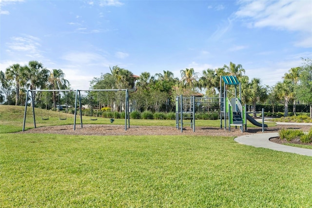 14309 Carolina Sky Pl, Lakewood Ranch, FL 34211 - community jungle gym featuring a yard