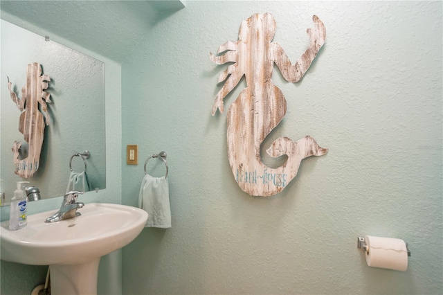 bathroom with a sink