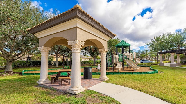 1358 Cielo Ct, North Venice, FL 34275 - community jungle gym featuring a yard