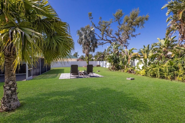 3889 Canopy Way, Sarasota, FL 34235 - view of yard with a patio area