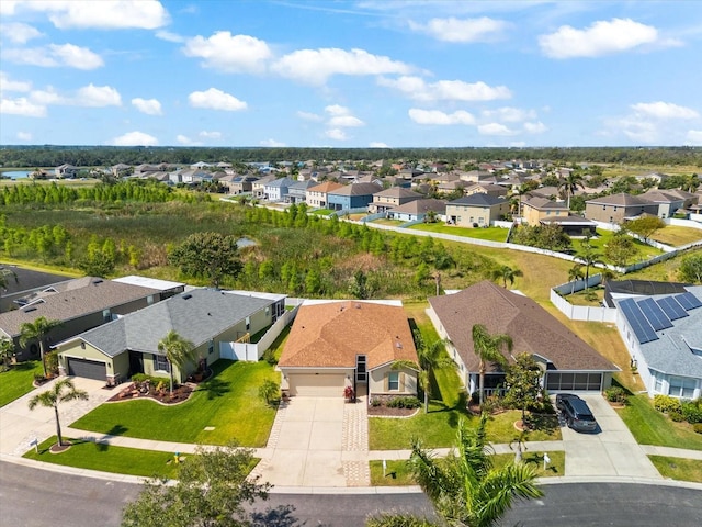drone / aerial view featuring a residential view