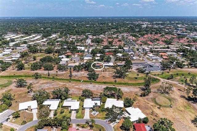 bird's eye view with a residential view