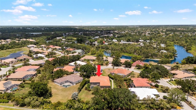 6231 Cypress Bend Ct, University Park, FL 34201 - aerial view of residential area with a large body of water