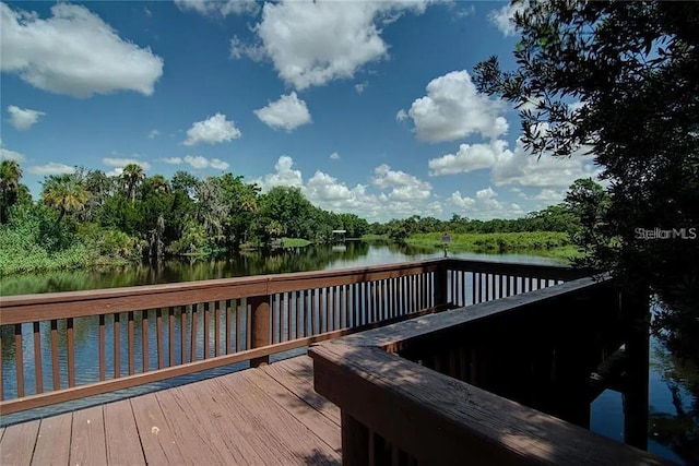 6231 Cypress Bend Ct, University Park, FL 34201 - deck with a water view