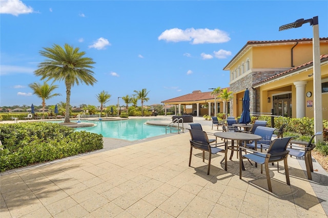 community pool featuring a patio