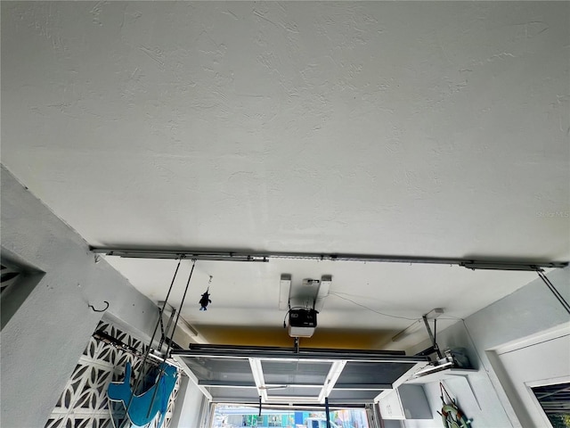 room details with a garage door opener