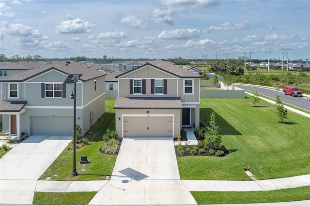 10464 Ladybug Cv, Parrish, FL 34219 - view of front facade with an attached garage, driveway, and a residential view