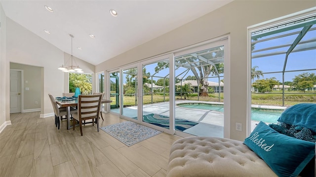 4861 Waterbridge Down, Sarasota, FL 34235 - sunroom / solarium with vaulted ceiling