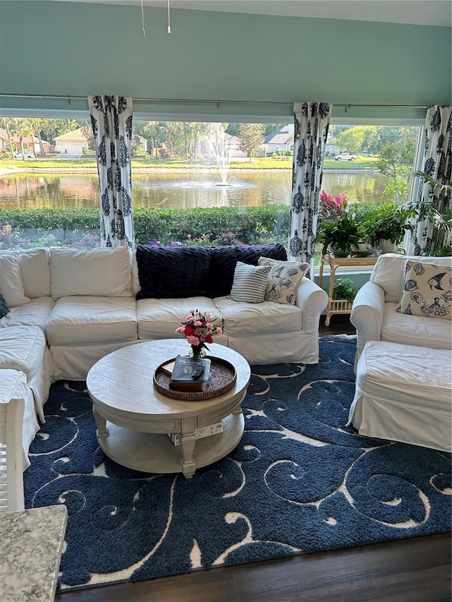 1600 Twin Oaks Cir, Oviedo, FL 32765 - sunroom featuring a water view
