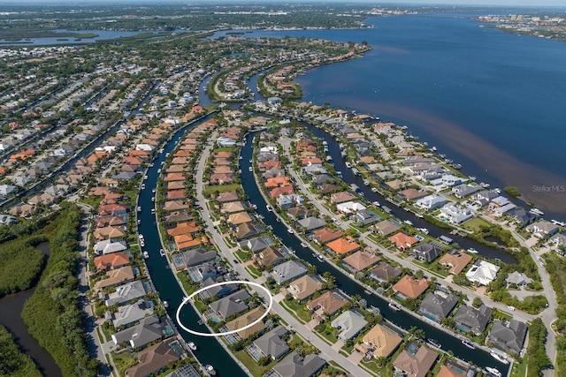 569 Mast Dr, Bradenton, FL 34208 - aerial view of property and surrounding area with nearby suburban area and a nearby body of water