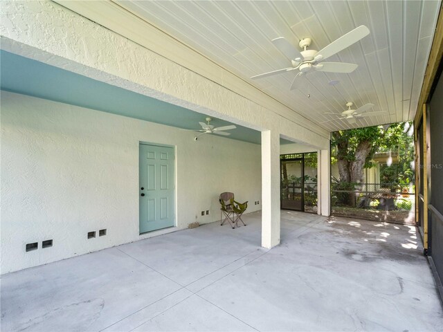 3405 10th St W, Palmetto, FL 34221 - view of patio with ceiling fan