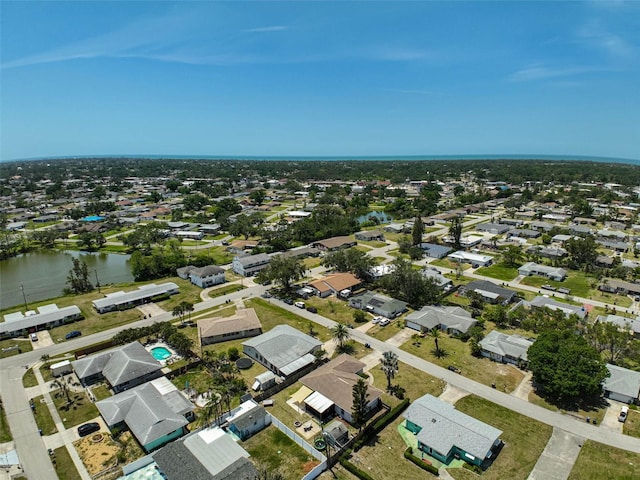 1789 Elm Dr, Venice, FL 34293 - drone / aerial view with a residential view and a water view