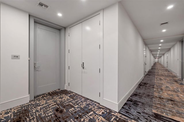 111 S Pineapple Ave Unit 716, Sarasota, FL 34236 - hallway with recessed lighting and visible vents