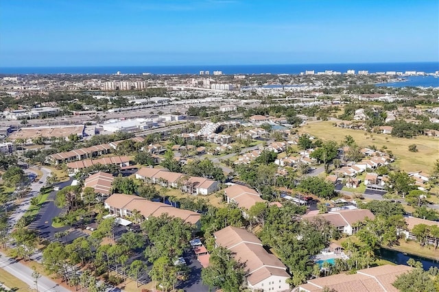 752 White Pine Tree Rd Unit 101, Venice, FL 34285 - birds eye view of property with a residential view and a water view