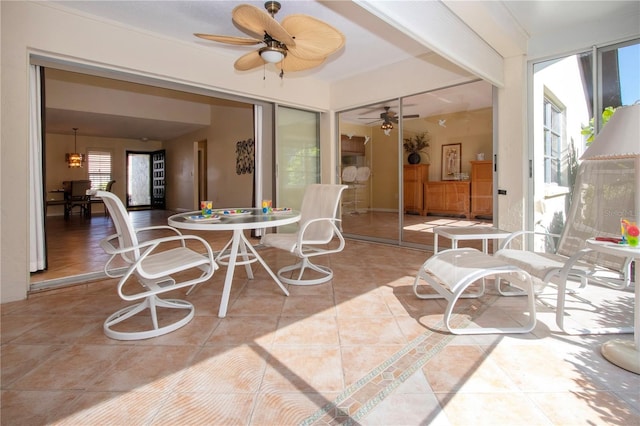 3843 El Poinier Ct W Unit 8720, Sarasota, FL 34232 - view of patio with a ceiling fan