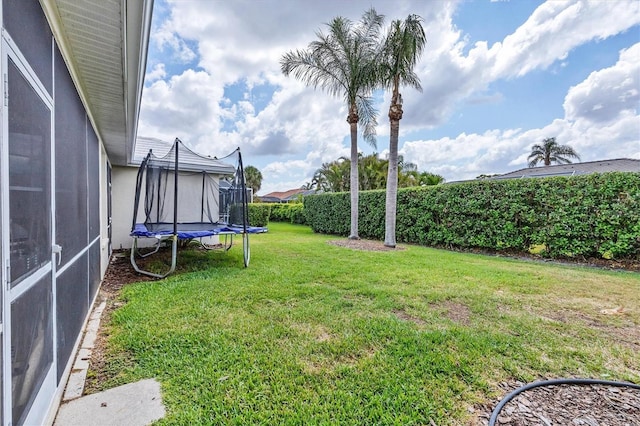 5106 Far Oak Cir, Sarasota, FL 34238 - view of yard featuring a trampoline