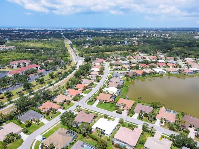 5106 Far Oak Cir, Sarasota, FL 34238 - aerial view featuring a residential view and a water view