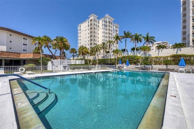 pool with fence