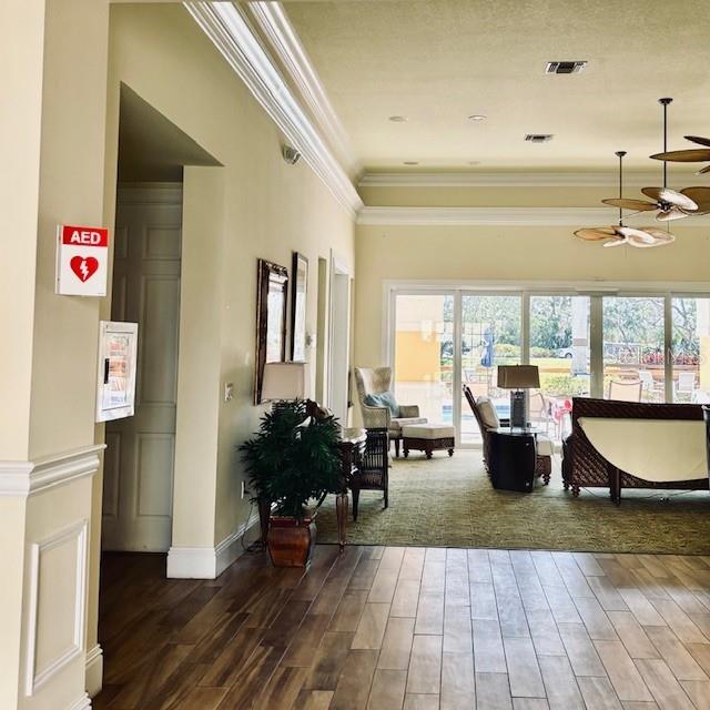 242 Hidden Bay Dr Unit 603, Osprey, FL 34229 - lobby with ornamental molding