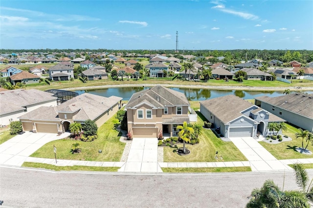 7822 110th Ave E, Parrish, FL 34219 - birds eye view of property featuring a residential view and a water view