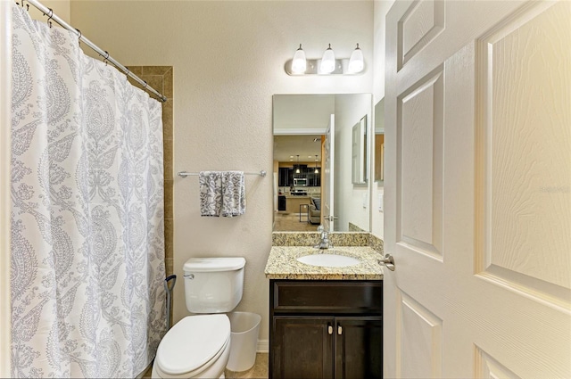 7822 110th Ave E, Parrish, FL 34219 - full bathroom with a shower with shower curtain, toilet, and vanity