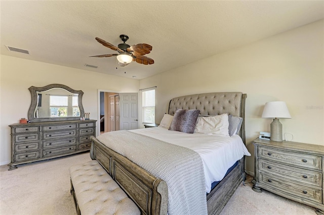 7822 110th Ave E, Parrish, FL 34219 - bedroom featuring light colored carpet, visible vents, a ceiling fan, and a closet