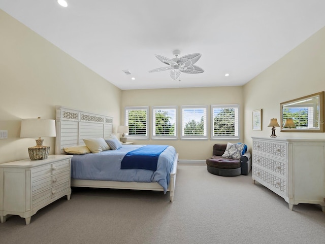 2282 Harbour Court Dr, Longboat Key, FL 34228 - carpeted bedroom featuring recessed lighting and visible vents