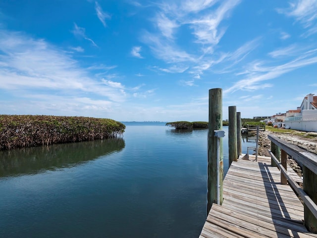 2282 Harbour Court Dr, Longboat Key, FL 34228 - view of dock featuring a water view