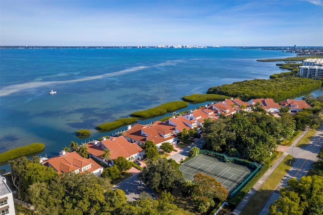 2282 Harbour Court Dr, Longboat Key, FL 34228 - aerial view with a residential view and a water view