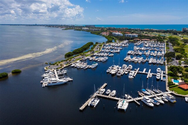 2282 Harbour Court Dr, Longboat Key, FL 34228 - aerial view with a water view