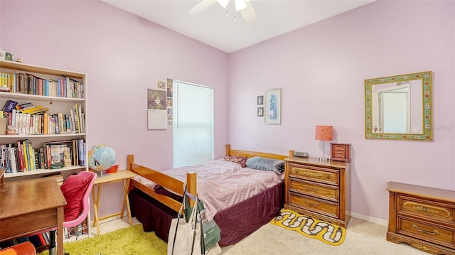 12339 Hollybush Ter, Lakewood Ranch, FL 34202 - bedroom with carpet floors, a ceiling fan, and baseboards