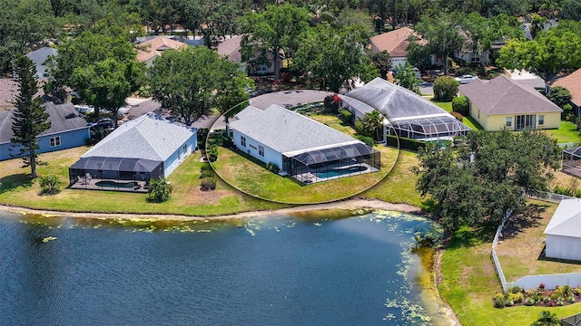 12339 Hollybush Ter, Lakewood Ranch, FL 34202 - aerial view of residential area with a nearby body of water