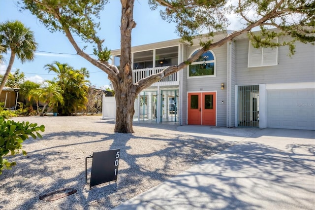 view of front of house featuring concrete driveway