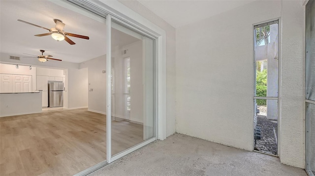 4264 Central Sarasota Pkwy Unit 111, Sarasota, FL 34238 - interior space with a ceiling fan and baseboards