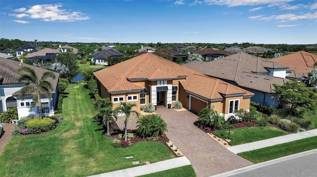aerial view of residential area