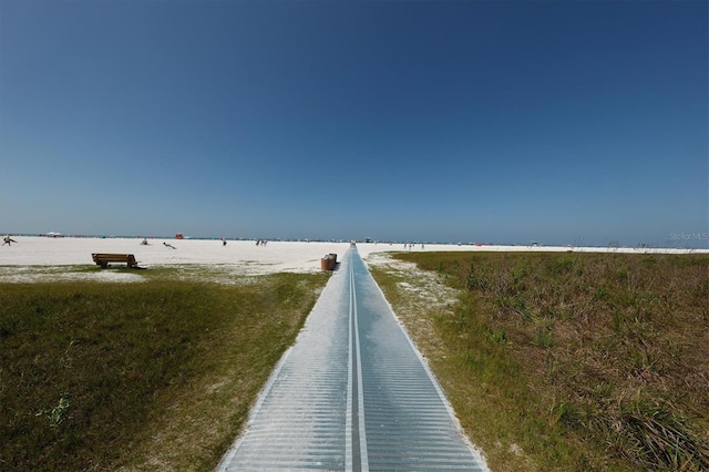 5800 Hollywood Blvd Unit 312, Sarasota, FL 34231 - view of road with a water view and a beach view