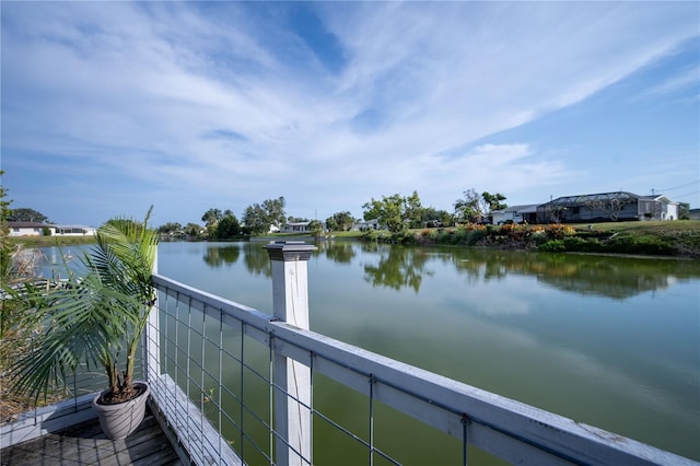 view of water feature