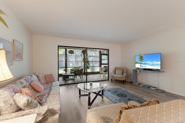 536 Lakeside Dr Unit 0, Bradenton, FL 34210 - living room featuring wood finished floors