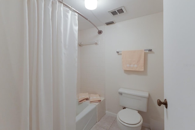 536 Lakeside Dr Unit 0, Bradenton, FL 34210 - full bath with tile patterned flooring, toilet, and shower / tub combo