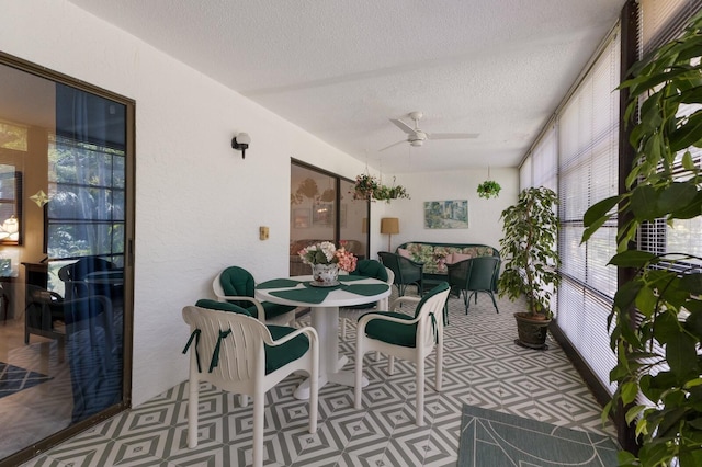 536 Lakeside Dr Unit 0, Bradenton, FL 34210 - sunroom with a ceiling fan