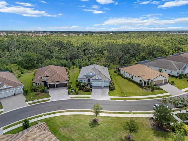 13319 Deep Blue Pl, Bradenton, FL 34211 - aerial view of residential area with a heavily wooded area