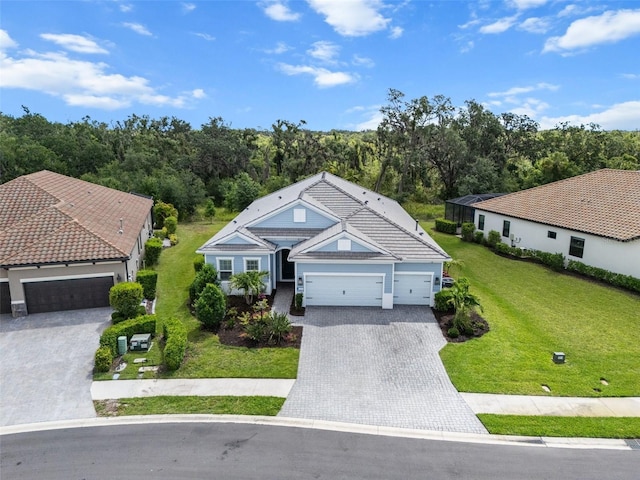 13319 Deep Blue Pl, Bradenton, FL 34211 - view from above of property with a forest