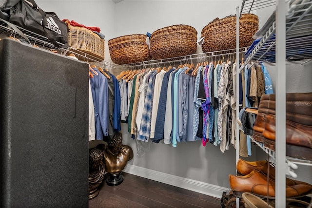 13319 Deep Blue Pl, Bradenton, FL 34211 - walk in closet featuring wood finished floors