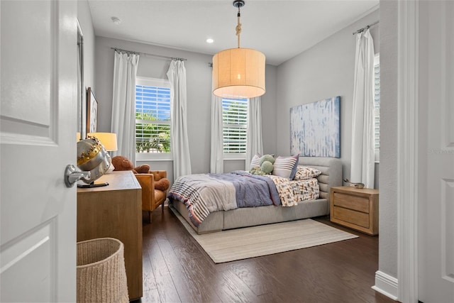 13319 Deep Blue Pl, Bradenton, FL 34211 - bedroom with dark wood finished floors and recessed lighting