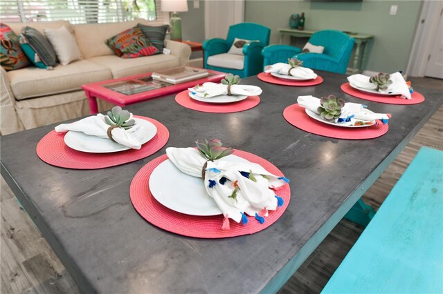 205 Elm Ave, Anna Maria, FL 34216 - dining area featuring wood finished floors