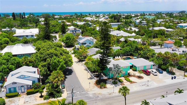 205 Elm Ave, Anna Maria, FL 34216 - bird's eye view with a water view and a residential view