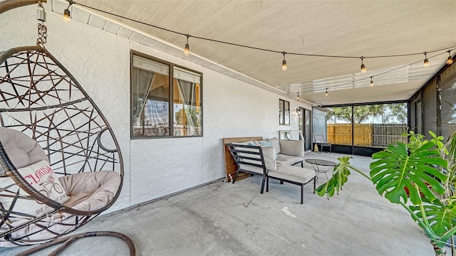 view of patio / terrace with fence