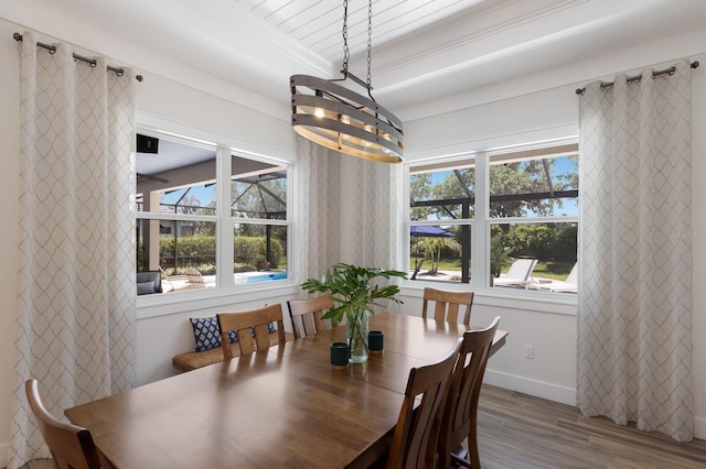 14210 9th Ter NE, Bradenton, FL 34212 - dining space with wood finished floors and baseboards
