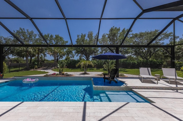 14210 9th Ter NE, Bradenton, FL 34212 - outdoor pool featuring a patio and a lanai