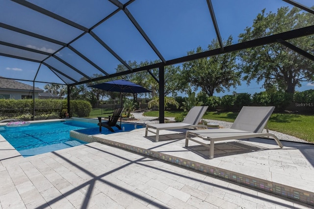 14210 9th Ter NE, Bradenton, FL 34212 - swimming pool featuring a patio area and a lanai